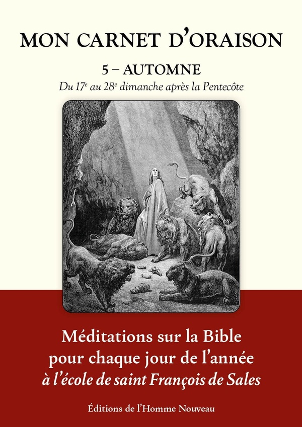 Couverture : Mon Carnet d'Oraison 5 - Automne, du 17° au 28° dimanche après la Pentecôte